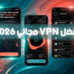 تصميم يوضح أفضل برنامج vpn مجاني في 2026 من CodingVi
