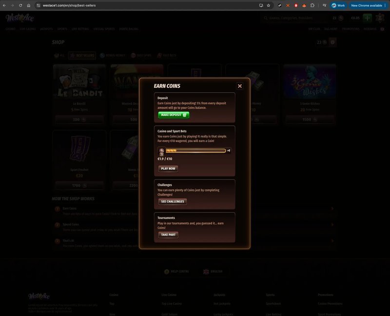 What Happens When You Log In to WestAce Casino